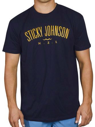 Sticky Johnson Sea Sick T-shirt – Navy