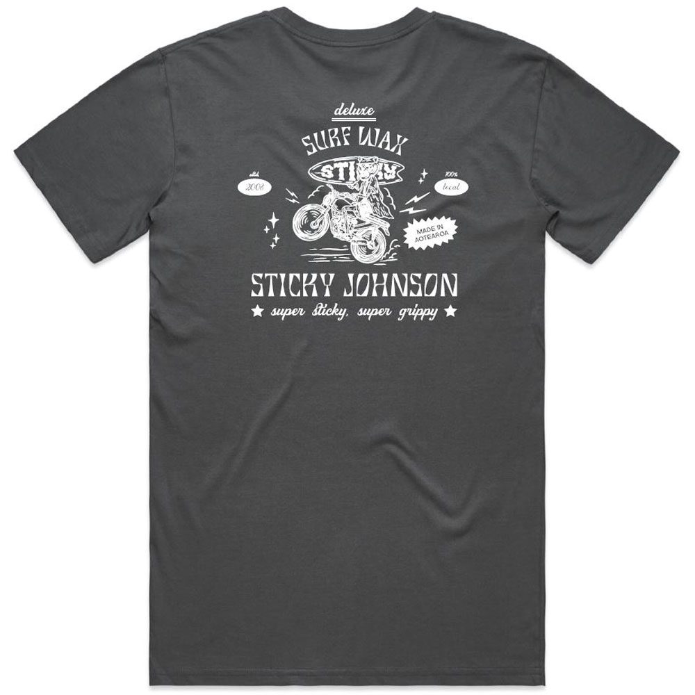 SJ Moto Tiger Tee - Charcoal