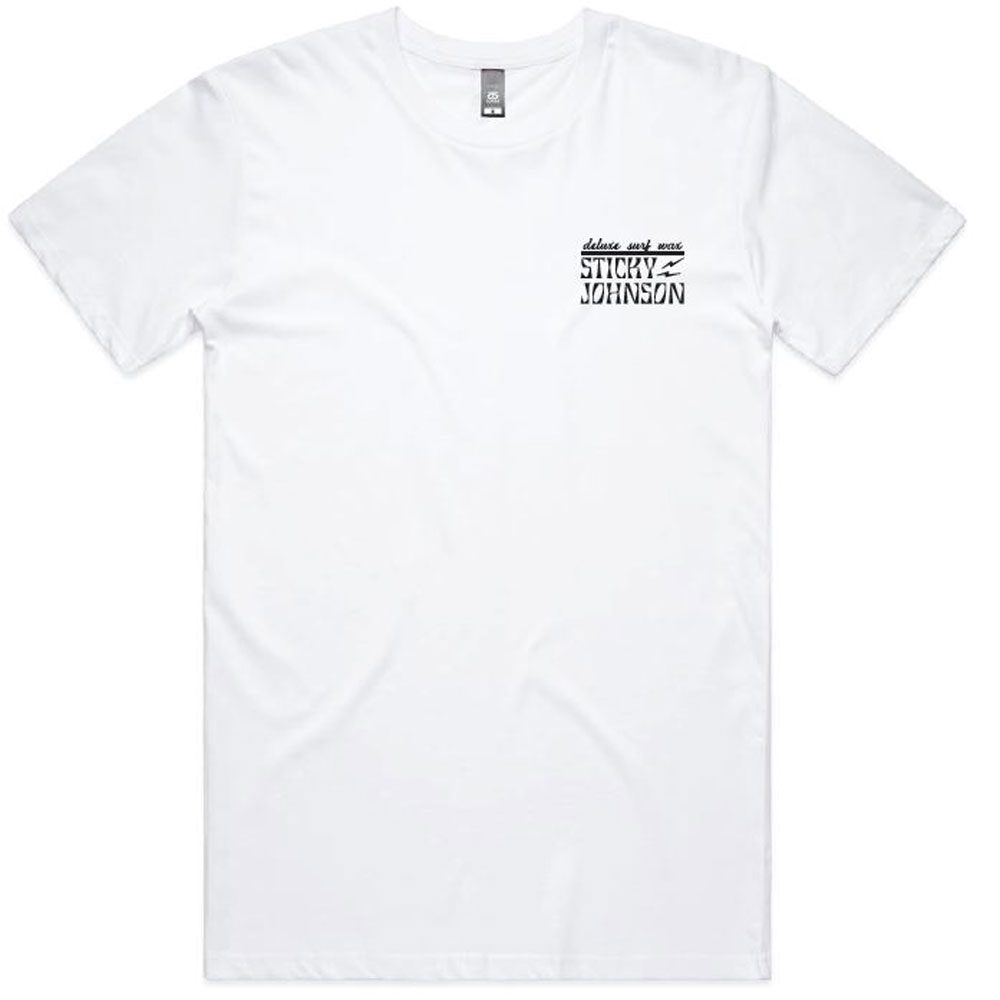 SJ Moto Tiger Tee - White - Sticky Johnson