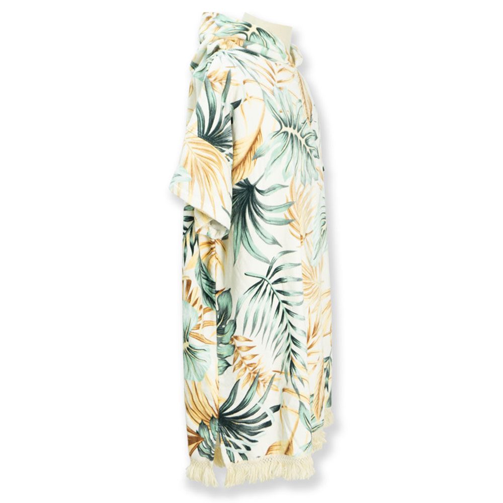 Hooded Towel Floral Palm